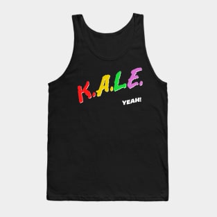 Kale Yeah! Retro 80s Style Original Veganism Design Tank Top